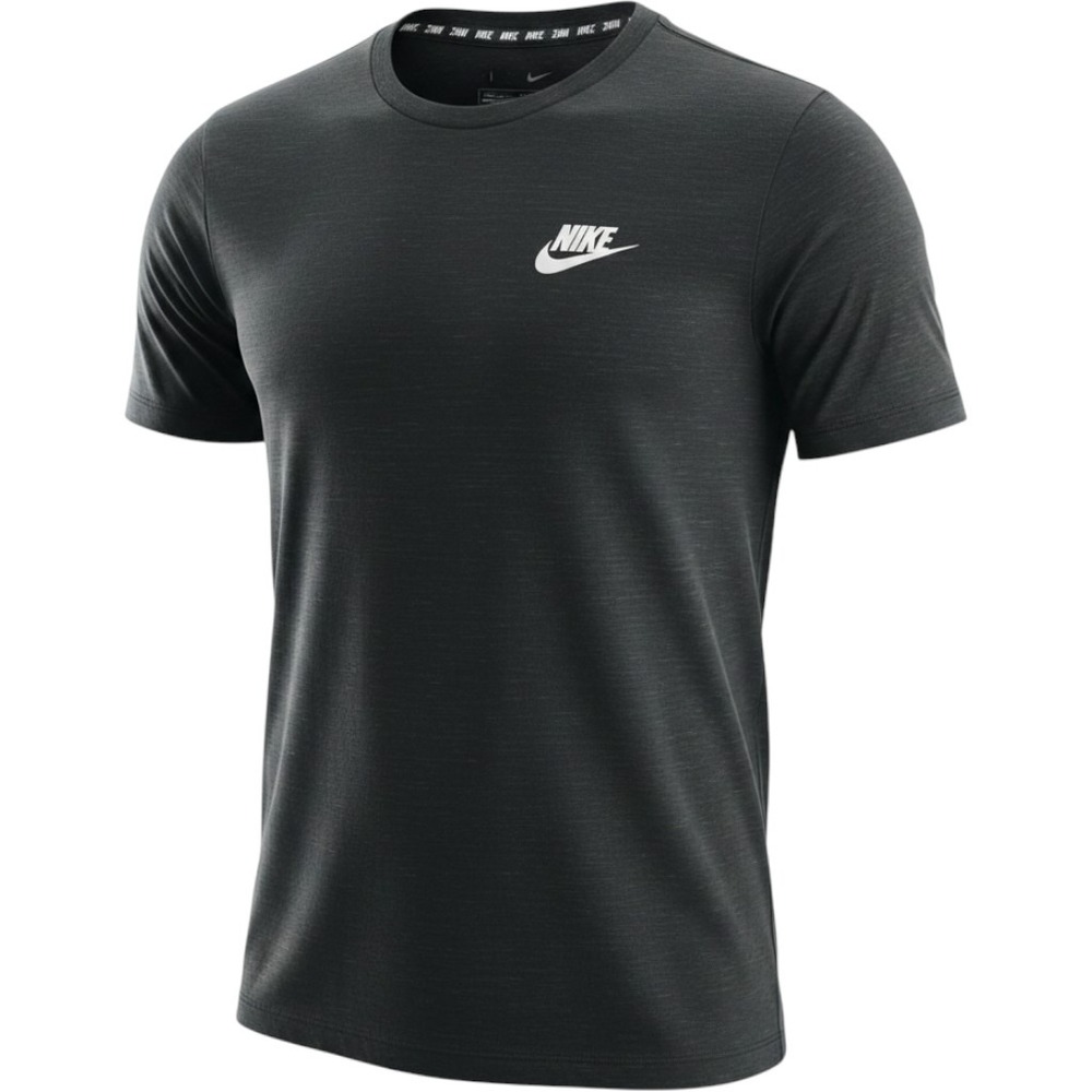 Nike Men's‎ Sportswear T-Shirt Charcoal Heather Black Logo Tee Large Athleisure